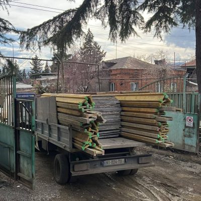 სამშენებლო მასალების ადგილზე მიტანა